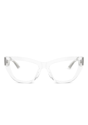 Dolce & Gabbana Eyewear cat-eye frame glasses - White
