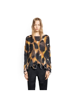 Leopard Jacquard Knit Sweater