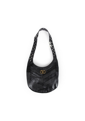 Hoboho Chevron Nappa Hobo Bag