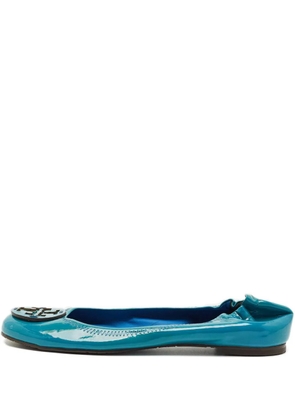 Tory Burch Minnie logo ballet flats - Blue