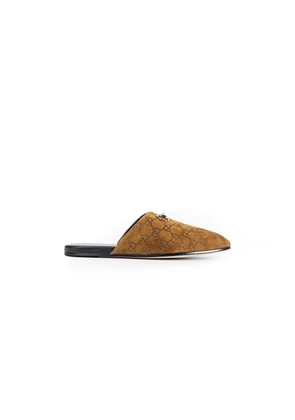 GG Suede Horsebit Slippers