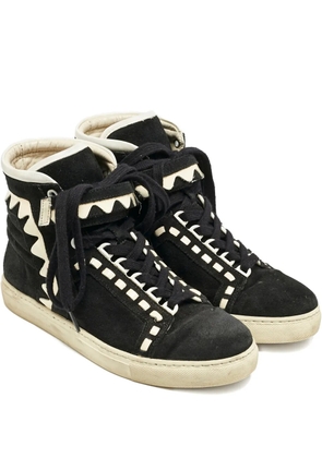 Sophia Webster lace-up leather sneakers - Black