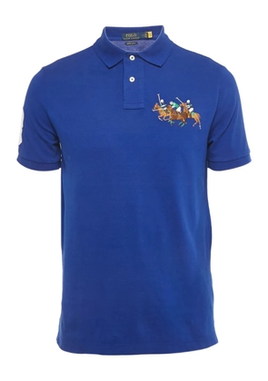 Polo Ralph Lauren logo-motif embroidered T-shirt - Blue