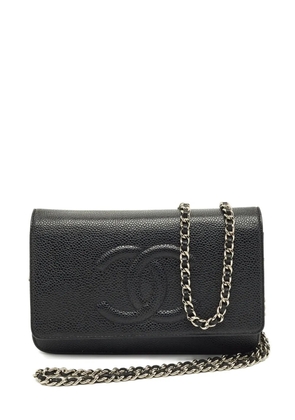 CHANEL Pre-Owned 2012 caviar-leather crossbody bag - Black