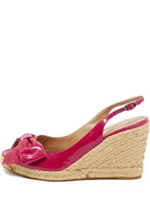 Valentino Garavani Pre-Owned bow-detailed espadrilles - Purple