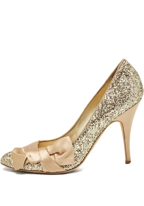 Giuseppe Zanotti Vintage pre-owned 105mm Uma glitter-embellished pumps - Gold