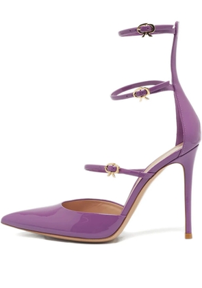 Gianvito Rossi strappy pointed-toe pumps - Purple