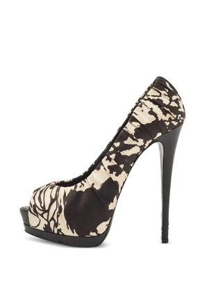 Giuseppe Zanotti Vintage 155mm peep-toe pumps - Black