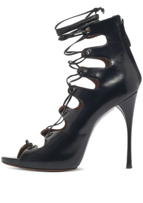 Alaïa Pre-Owned strappy heeled sandals - Black