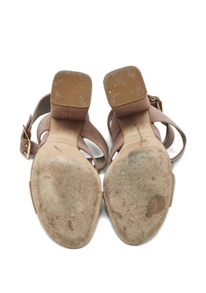 Burberry Pre-Owned Blaine criss-cross sandals - Neutrals
