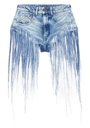 Diesel fringe-detailing shorts - Blue