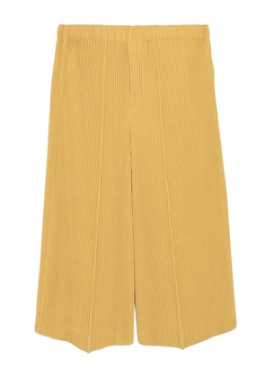 Homme Plissé Issey Miyake MC June pleated trousers - Yellow