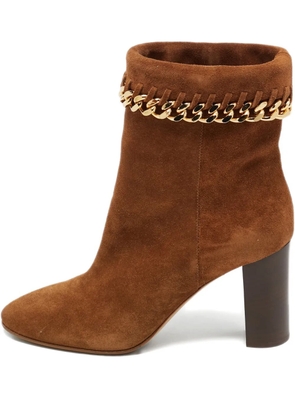Casadei chain-embellished boots - Brown