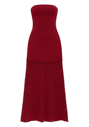 Posse strapless maxi dress - Red