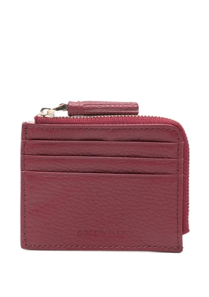 Coccinelle tassel-detail zip leather wallet - Red