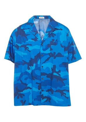 Valentino Pre-Owned camouflage cotton shirt - Blue