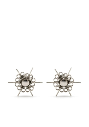d'heygere XL stud earrings - Silver