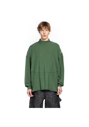 Padded Shoulder Long Sleeve Top