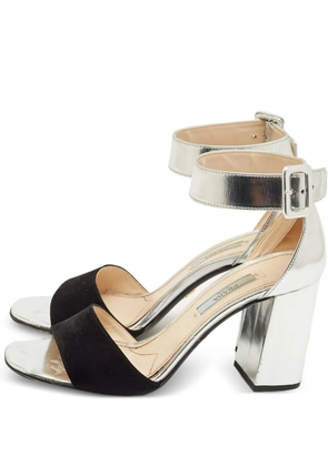 Prada Pre-Owned block heel ankle strap sandals - Black