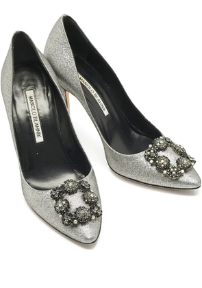 Manolo Blahnik Hangisi pumps - Silver