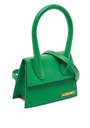 Jacquemus Pre-Owned Le Chiquito Moyen curved-handle cross-body bag - Green