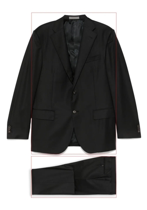 Corneliani virgin-wool single-breasted suit - Black