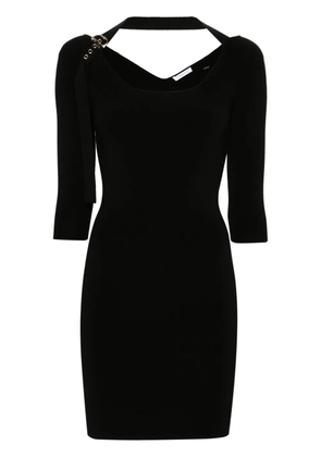 Patrizia Pepe bodycon knitted minidress - Black