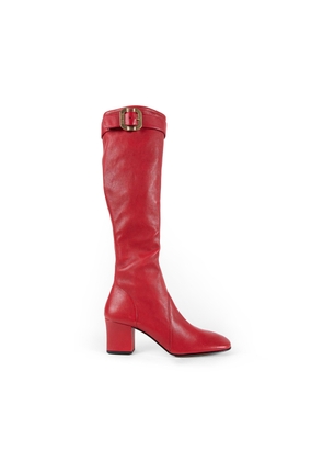 Nappa Leather Boots with Buckle