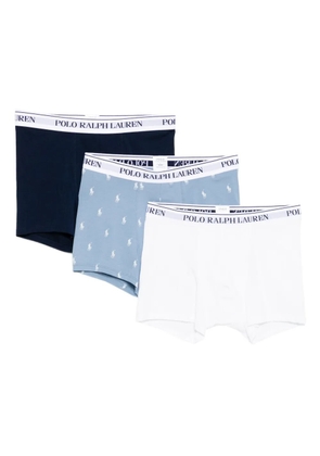 Polo Ralph Lauren logo-waistband briefs (set of three) - Blue
