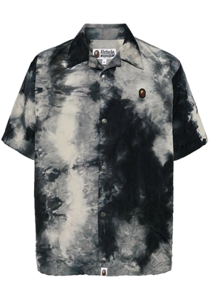A BATHING APE® tie-dye short-sleeve shirt - Black