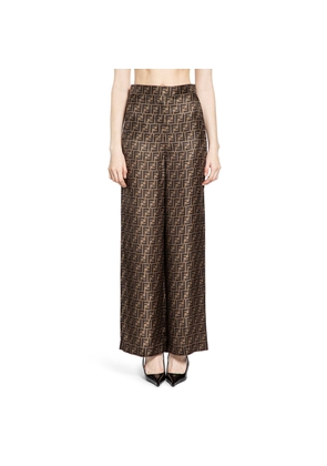 FF Silk Twill Wide Leg Pants