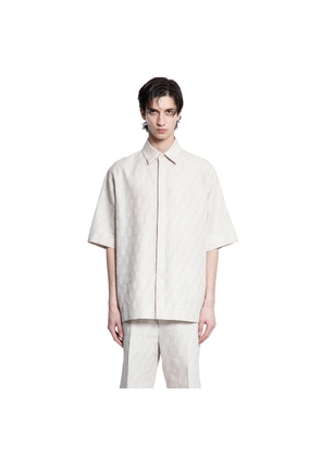 FF Linen Jacquard Short Sleeve Shirt