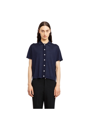 SECOND LAYER MAN BLUE T-SHIRTS & TANK TOPS