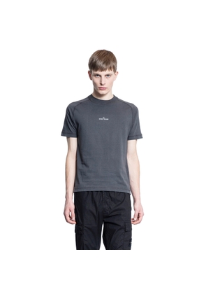 STONE ISLAND MAN GREY T-SHIRTS & TANK TOPS