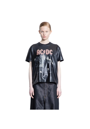 JUNYA WATANABE WOMAN BLACK T-SHIRTS & TANK TOPS