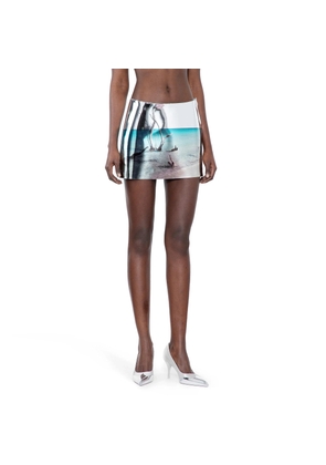 PRADA WOMAN SILVER SKIRTS