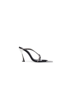 MUGLER WOMAN BLACK MULES