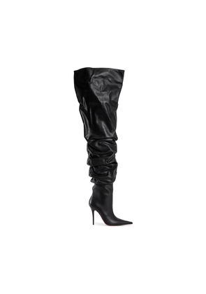 AMINA MUADDI WOMAN BLACK BOOTS