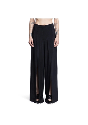 Wide leg slit trousers