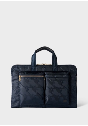 Paul Smith Navy 'Rabbit' Slim Folio Blue