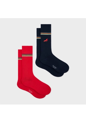 Paul Smith 'Year of the Horse' Socks Two Pack Multicolour