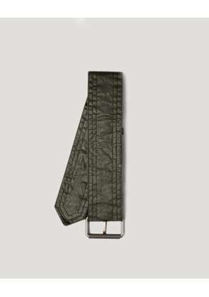 Belstaff Men's Replacement Trialmaster Belt Men's Waxed Cotton Faded Olive Size 42-46