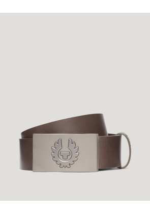 Belstaff Phoenix Buckle Belt Calf Leather Major Brown Size S