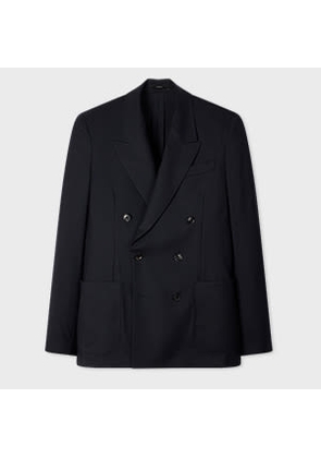 Paul Smith A Suit To Travel In - Navy Double-Breasted Wool Blazer Blue