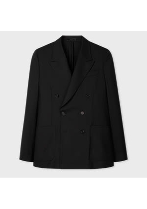 Paul Smith A Suit To Travel In - Black Double-Breasted Wool Blazer