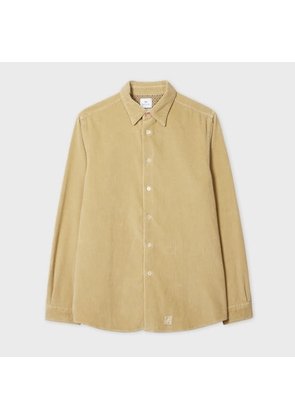 PS Paul Smith Sand Corduroy Cotton Shirt Brown