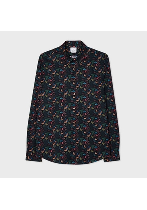 PS Paul Smith Black Multicolour 'Leaf' Tailored-Fit Shirt