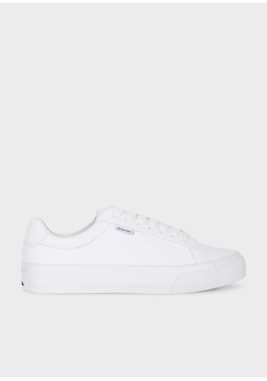 PS Paul Smith White Coated Leather 'Amos' Trainers