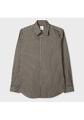 Paul Smith Black Stripe Cotton-Silk Shirt
