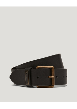 Belstaff Ledger Belt Unisex's Calf Leather Black Size L